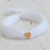 Bracelet fluffy white
